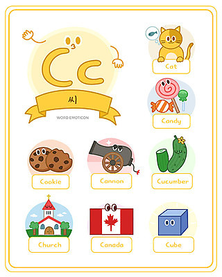 알파벳 영어 교육 캐나다 일러스트 대문자 오이 사탕 영어교육 사람없음 단어 세트 교회 고양이 큐브 소문자 대포 C 낱말카드 이모티콘 에듀 스쿨팩 워크북 국내일러스트 AI파일 문자 무기 북아메리카 채소 포유류 종교건축 교재 디저트 건물 반려동물 교구 에듀케이션 파일형식 벡터