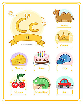 모자 알파벳 영어 교육 일러스트 자동차 대문자 왕관 치즈 영어교육 사람없음 단어 세트 케이크 체리 낙타 소문자 C 낱말카드 이모티콘 에듀 카멜레온 스쿨팩 워크북 국내일러스트 AI파일 문자 잡화 육상교통 과일 포유류 파충류 교재 디저트 유제품 교구 에듀케이션 파일형식 벡터