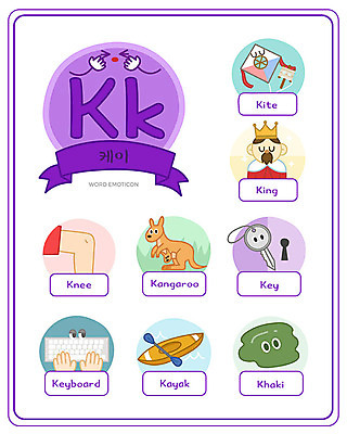 알파벳 영어 교육 일러스트 열쇠 대문자 영어교육 사람없음 단어 세트 키보드 왕 연 무릎 카약 소문자 열쇠구멍 캥거루 K 낱말카드 이모티콘 에듀 카키색 스쿨팩 워크북 국내일러스트 AI파일 문자 컬러 포유류 교재 신체부위 놀이용품 수상스포츠 교구 에듀케이션 파일형식 벡터