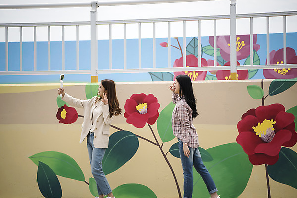 포토 JPG 주간 전신 우먼라이프 여자 여행 서기 20대 성인 야외 두명 옆모습 관광지 친구 걷기 사진촬영 봄 우정 한국인 셀프카메라 즐거움 벽화 브이 여수 국내여행 봄여행 셀카봉 오동도 성인여자만 국내포토 자연요소 라이프스타일 계절 감정 뷰포인트 섬 관계 모션 사람 동양인 손짓 청년 촬영 전라남도 그림 여자만 성인만 파일형식