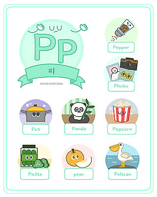 알파벳 영어 교육 일러스트 대문자 영어교육 사람없음 단어 세트 카메라 배 P 냄비 판다 펠리컨 피클 팝콘 소문자 후추 낱말카드 이모티콘 기념사진 에듀 스쿨팩 워크북 국내일러스트 AI파일 문자 과일 곰 조류 교재 전자제품 솥 향신료 교구 에듀케이션 절임 파일형식 벡터