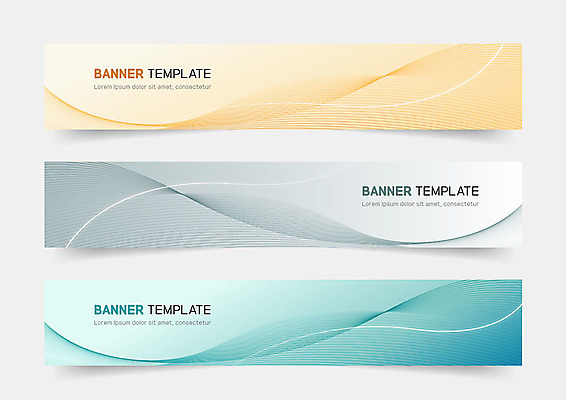 배너 가로배너 곡선 일러스트 프레임 사람없음 컬러풀 라벨 역동적 그라데이션 기하학 물결무늬 지오메트릭 배너세트 국내일러스트 AI파일 물결 선 컬러 컨셉 무늬 가로 세트 파일형식 벡터