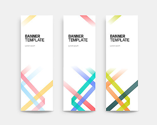 배너 세로배너 곡선 일러스트 프레임 사람없음 컬러풀 라벨 역동적 겹침 그라데이션 기하학 지오메트릭 배너세트 국내일러스트 AI파일 선 컬러 컨셉 무늬 세로 세트 파일형식 벡터