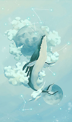 PSD 동물 구름 한마리 별 하늘색 일러스트 상상 하늘 상상일러스트 사람없음 판타지 수영 자유 보름달 달 비행 고래 은하계 감성 은하수 성운 은하 범고래 몽환 국내일러스트 자연요소 1 컨셉 포유류 자연 파란색 우주 수중동물 수상스포츠 파일형식