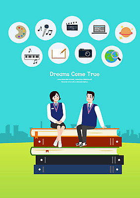 직업 학생 여학생 여자 교육 남자 남학생 일러스트 학교 고등학생 사람 두명 책 스쿨라이프 희망 꿈 선택 장래희망 에듀 진로 십대만 스쿨팩 고등교육 국내일러스트 AI파일 라이프스타일 감정 컨셉 청소년 에듀케이션 파일형식 벡터