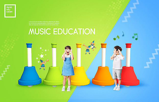 PSD 편집이미지 여자 어린이교육 교육 남자 어린이 악기 음악 서기 사람 소녀 소년 두명 초록색 파란색 컬러풀 한국인 즐거움 음악교육 손모으기 에듀 핸드벨 어린이만 스쿨팩 이미지편집 감정 컬러 모션 문화예술 동양인 손짓 에듀케이션 파일형식