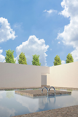 PSD 나무 구름 편집이미지 건축물 외관 건축 하늘 수영장 사람없음 야외 반사 3D소스 3D 디지털합성 오브젝트 편집소스 편집3D 자연요소 식물 파일형식