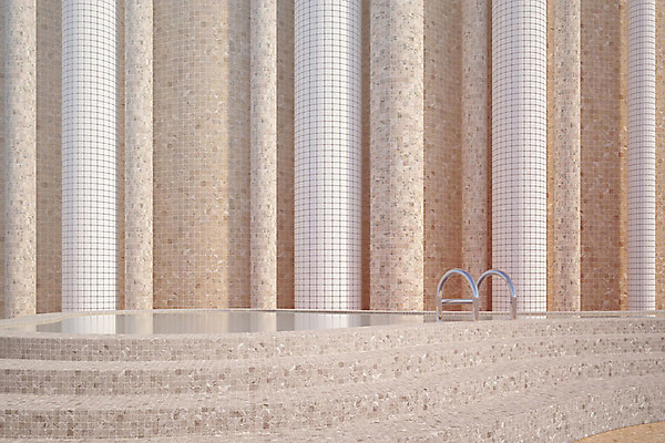 PSD 편집이미지 건축물 외관 건축 수영장 실내 사람없음 3D소스 3D 기둥 타일 디지털합성 오브젝트 타일벽 편집소스 편집3D 벽 내부 파일형식