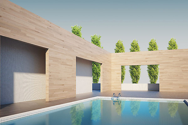 주간 PSD 나무 편집이미지 건축물 외관 건축 하늘 수영장 사람없음 야외 3D소스 3D 디지털합성 오브젝트 나무벽 타일바닥 편집소스 편집3D 자연요소 식물 벽 바닥 목재 파일형식