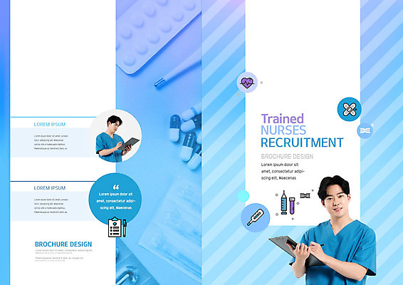 PSD 템플릿 표지디자인 북디자인 출판디자인 표지 남자 리플렛 북커버 의학 병원 사람 팜플렛 20대 성인 두명 파란색 알약 약 진료 한국인 간호사 의료진 반창고 서류판 채용 채용공고 처방전 성인남자만 이미지템플릿 직업 컬러 비즈니스 동양인 청년 사무용품 의료용품 남자만 성인만 파일형식