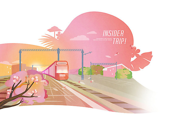 PSD 모자 라이프스타일 꽃잎 행복 분홍색 여행 일러스트 프레임 사람없음 노을 일몰 기찻길 기차 벚꽃 역 힐링 프레임일러스트 인싸 국내일러스트 자연요소 잡화 꽃 감정 육상교통 컬러 교통시설 대중교통 생활 신조어 약어 파일형식