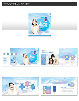 템플릿 여자 ZIP 청소년 팜플렛 여러명 10대 파란색 뷰티 깨끗함 화장품 한국인 세수 피부관리 스킨케어 클렌징폼 십대여자만 인디자인 INDD 이미지템플릿 컬러 다수 컨셉 사람 동양인 청결 세안용품 여자만 십대만 파일형식