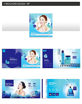 템플릿 여자 ZIP 세포 팜플렛 20대 성인 세명 파란색 뷰티 화장품 한국인 피부관리 스킨케어 의료성형뷰티 성인여자만 인디자인 INDD 이미지템플릿 컬러 사람 동양인 청년 여자만 성인만 파일형식
