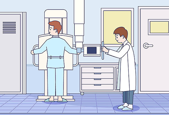 남자 일러스트 의학 의료기기 엑스레이 건강 병원 사람 성인 두명 건강관리 진료 환자 의사 흉부 검사_조사 건강검진 방사선 흉부외과 성인남자만 국내일러스트 AI파일 관리 의료진 호흡기관 남자만 성인만 파일형식 벡터