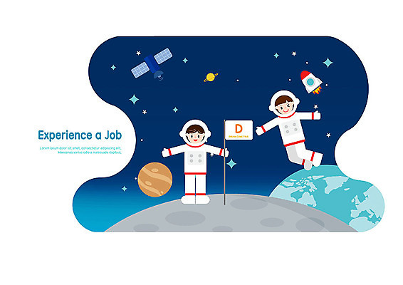 PSD 직업 여자 남자 어린이 일러스트 사람 소녀 소년 두명 우주 행성 인공위성 우주비행사 외계인 달 깃발 체험학습 체험 우주선 우주복 장래희망 직업체험 우주도시 우주탐사 우주탐험 국내일러스트 자연요소 옷 컨셉 통신 미확인물체 도시 파일형식