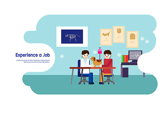 PSD 동물 직업 남자 어린이 일러스트 사람 소년 두명 진료 체험학습 체험 강아지 장래희망 직업체험 동물병원 수의사 반려 진료대 진료실 남자만 국내일러스트 컨셉 의학 병원 반려동물 의사 개 파일형식