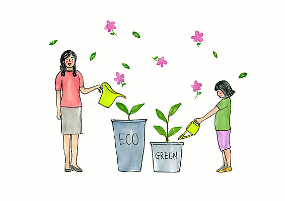 PSD 나무 식물 라이프스타일 여자 꽃 화분 어린이 일러스트 수채화 미소 소녀 성인 두명 자연보호 환경 그린캠페인 그린에너지 환경보전 물주기 에코 친환경 유기농 에코라이프 여자만 세계환경의날 필환경 그린슈머 국내일러스트 웰빙 캠페인 모션 자연 표정 사람 생활 에너지 보호 사회이슈 파일형식 법정기념일