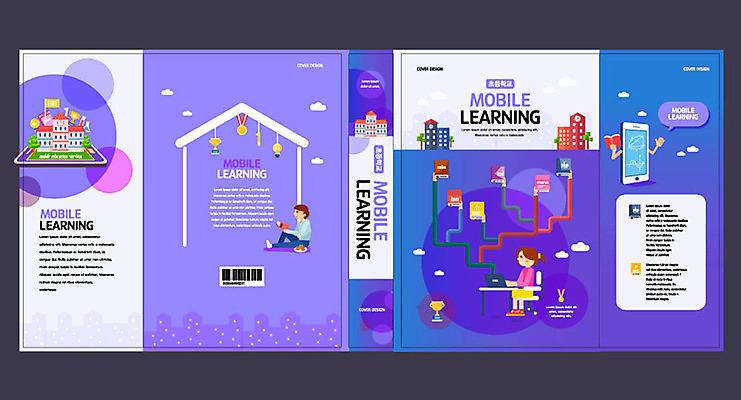 템플릿 여자 표지 남자 초등학생 어린이 북커버 모바일 초등교육 두명 책 스마트폰 보라색 교과서 에듀 에듀케이션 어린이만 스쿨팩 책날개 책등 표지샘플 이미지템플릿 AI파일 학생 교육 컬러 교재 사람 핸드폰 스마트기기 파일형식 벡터