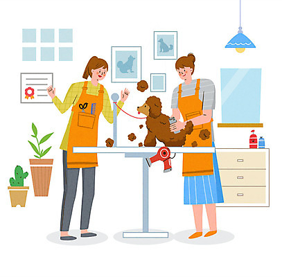 PSD 동물 한마리 라이프스타일 여자 행복 화분 반려견 액자 일러스트 가족 조명 함께함 사랑 사람 성인 두명 거울 잡기 미용용품 가족라이프 개 강아지 미용사 즐거움 푸들 동행 반려 애견미용 애견미용사 자격증 성인여자만 국내일러스트 직업 1 감정 컨셉 포유류 관계 모션 생활 반려동물 뷰티 오브젝트 증명서 여자만 성인만 파일형식