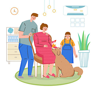 PSD 동물 한마리 라이프스타일 부부 여자 남자 딸 행복 화분 반려견 어린이 시계 거실 의자 일러스트 가족 엄마 함께함 사랑 소녀 성인 세명 카펫 가족라이프 아빠 개 강아지 에어컨 즐거움 서랍장 동행 반려 국내일러스트 1 커플 감정 가구 컨셉 포유류 관계 사람 생활 반려동물 가전제품 파일형식