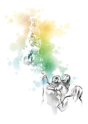 PSD 전통 부부 여자 교육 남자 문화 어린이 여행 일러스트 캘리그라피 가족 붓터치 유물 사람 소녀 세명 문화재 체험학습 체험 역사 돌산 번짐 견학 논산 관촉사은진미륵 수학여행 탐방 스쿨팩 국내일러스트 커플 컨셉 관계 산 충청남도 석불 파일형식 효과