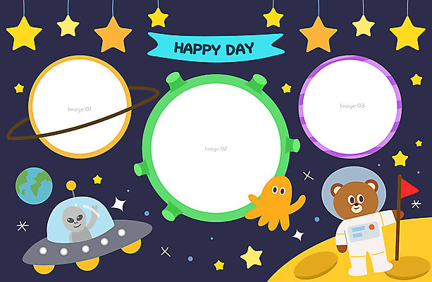 한마리 별 지구 동물캐릭터 일러스트 곰 프레임 사람없음 우주 귀여움 행성 외계인 앨범 남색 우주선 UFO 우주복 프레임일러스트 국내일러스트 일러캐릭터 AI파일 자연요소 동물 캐릭터 1 옷 컬러 컨셉 포유류 미확인물체 파일형식 벡터