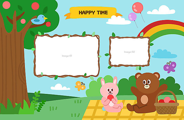 나무 동물캐릭터 나비 두마리 일러스트 곰 조류 프레임 사람없음 파란색 소풍 귀여움 봄 토끼 앨범 돗자리 풍선 프레임일러스트 국내일러스트 일러캐릭터 AI파일 식물 동물 캐릭터 계절 컬러 곤충 컨셉 2 포유류 반려동물 야외활동 파일형식 벡터