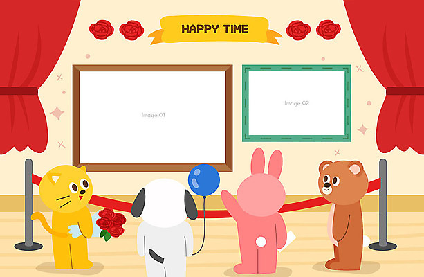 꽃다발 동물캐릭터 액자 여러마리 일러스트 곰 프레임 사람없음 장미 귀여움 고양이 전시 토끼 개 강아지 앨범 전시회 작품 풍선 프레임일러스트 국내일러스트 일러캐릭터 AI파일 동물 캐릭터 꽃 다수 컨셉 포유류 미술 반려동물 파일형식 벡터