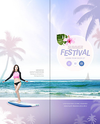 PSD 템플릿 표지디자인 북디자인 출판디자인 여자 표지 꽃 리플렛 2단접지 북커버 한명 팜플렛 20대 성인 해변 여름 여름휴가 바캉스 야자수 축제 한국인 서핑보드 야자수잎 몬스테라 성인여자한명만 이미지템플릿 나무 식물 1 계절 바다 잎 휴가 사람 동양인 청년 보드_스포츠 여자한명만 성인여자만 파일형식 여름_계절