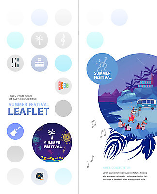 PSD 템플릿 표지디자인 북디자인 출판디자인 여자 남자 내지 악기 음악 리플렛 연주 2단접지 북커버 노래 불꽃 팜플렛 여러명 여름 여름휴가 바캉스 축제 음악감상 감상 기타 캠핑카 야자수잎 음악축제 예술축제 이미지템플릿 계절 예술 다수 잎 자동차 불 현악기 휴가 문화예술 사람 파일형식 여름_계절