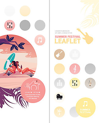 PSD 템플릿 표지디자인 북디자인 출판디자인 여자 표지 음악 리플렛 2단접지 북커버 팜플렛 성인 해변 두명 여름 여름휴가 바캉스 축제 기타 서핑보드 원형 즐거움 음악축제 성인여자만 예술축제 이미지템플릿 도형 계절 감정 예술 바다 현악기 휴가 문화예술 사람 보드_스포츠 여자만 성인만 파일형식 여름_계절