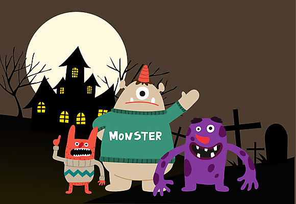 캐릭터 행복 일러스트 가족 상상 사람없음 친구 즐거움 요괴 몬스터 국내일러스트 일러캐릭터 AI파일 감정 관계 파일형식 벡터