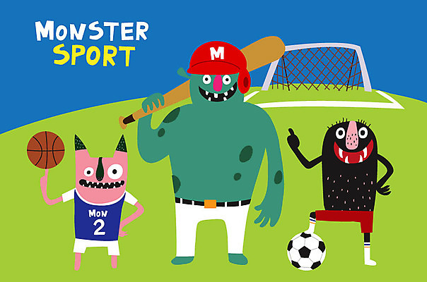 캐릭터 행복 스포츠 일러스트 상상 농구 사람없음 운동 축구 야구 즐거움 요괴 몬스터 국내일러스트 일러캐릭터 AI파일 감정 건강 구기 파일형식 벡터