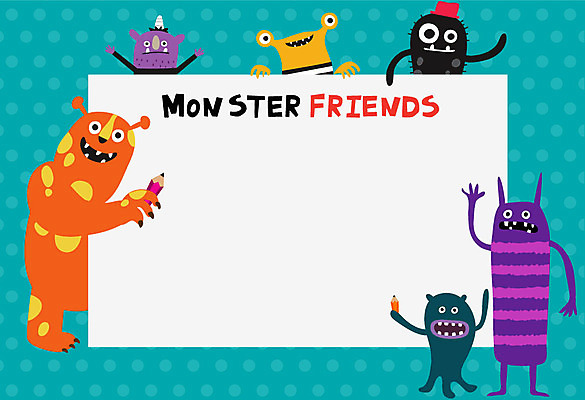 캐릭터 행복 일러스트 상상 프레임 사람없음 친구 연필 즐거움 요괴 몬스터 국내일러스트 일러캐릭터 AI파일 감정 관계 학용품 필기구 파일형식 벡터