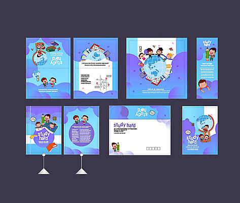 템플릿 배너 배너템플릿 여자 교육 남자 지구 어린이 소녀 이벤트 소년 여러명 파란색 세트 연필 현수막 편지 엽서 초대장 약도 어린이만 소봉투 행사세트 행사템플릿 AI파일 컬러 다수 지도 학용품 편지봉투 카드_감사 사람 필기구 파일형식 벡터