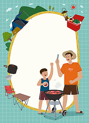 PSD 남자 아들 어린이 일러스트 휴식 여름음식 산 수박 프레임 여름방학 사람 성인 두명 여름 여름휴가 바캉스 공백 캠핑 아빠 더위 시원함 바비큐 즐거움 아이스박스 더위탈출 바베큐그릴 프레임일러스트 부자지간 제철과일 국내일러스트 계절 감정 음식 컨셉 과일 가족 레저 날씨 방학 휴가 그릴 제철 파일형식 여름_계절