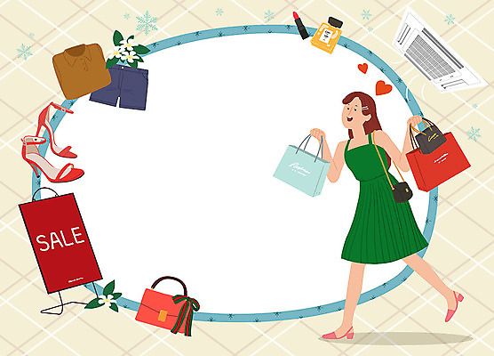 PSD 옷 여자 가방 일러스트 휴식 프레임 여름방학 한명 사람 성인 여름 여름휴가 바캉스 쇼핑 쇼핑백 세일 화장품 공백 하이힐 더위 시원함 에어컨 즐거움 더위탈출 프레임일러스트 성인여자한명만 국내일러스트 1 잡화 계절 감정 구두 컨셉 날씨 방학 휴가 뷰티 가전제품 여성화 여자한명만 성인여자만 파일형식 여름_계절