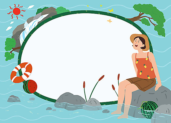 PSD 나무 여자 행복 일러스트 자연 물놀이 휴식 여름음식 수박 프레임 여름방학 한명 사람 성인 여름 여름휴가 바캉스 태양 계곡 공백 바위 더위 시원함 즐거움 튜브 더위탈출 프레임일러스트 성인여자한명만 제철과일 국내일러스트 자연요소 식물 1 계절 감정 음식 컨셉 과일 놀이 날씨 방학 휴가 돌_바위 생태계 제철 여자한명만 성인여자만 파일형식 여름_계절