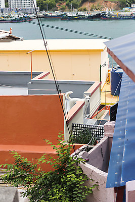 포토 JPG 주간 주택 한국 풍경 사람없음 야외 마을 맑음 전선 여수 국내포토 자연요소 아시아 날씨 건물 전라남도 파일형식