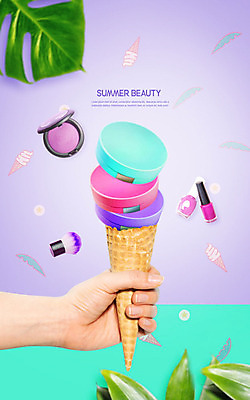 PSD 편집이미지 손 아이스크림 한손 한명 들기 사람 신체부위 여름 컬러풀 화장 뷰티 보라색 화장품 붓 미용용품 시원함 네일아트 볼터치 피부관리 매니큐어 아이스크림콘 섀도우브러쉬 카피스페이스 이미지편집 1 계절 컬러 모션 디저트 공백 오브젝트 콘 메이크업브러쉬 파일형식