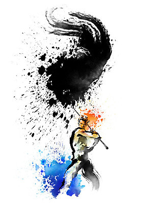 PSD 남자 일러스트 캘리그라피 응원 붓터치 흑백 한명 들기 사람 성인 파란색 파이팅 주황색 힘 기쁨 깃발 번짐 열정 격려 힘찬 성인남자한명만 국내일러스트 1 감정 컬러 컨셉 모션 촬영기법 남자한명만 성인남자만 파일형식 효과