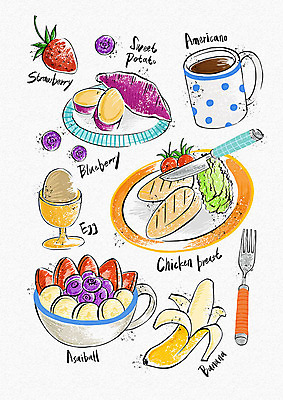 PSD 웰빙 커피 포크 다이어트 일러스트 딸기 바나나 건강 사람없음 건강관리 계란 샐러드 머그컵 신선 나이프 블루베리 고구마 아메리카노 웰빙라이프 건강식품 건강식 다이어트음식 닭가슴살 믹싱볼 국내일러스트 라이프스타일 그릇 식기 음료 음식 과일 뿌리채소 관리 컵 알 닭고기 칼 파일형식