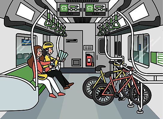 커플 여자 남자 여행 지도 일러스트 휴가 휴식 대중교통 사람 성인 두명 여행객 자전거 기쁨 전철 헬멧 즐거움 설레임 국내일러스트 AI파일 감정 육상교통 교통수단 컨셉 관계 바이크 보호장비 파일형식 벡터