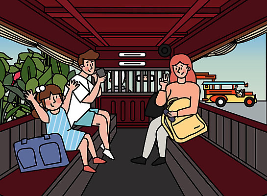 부부 여자 남자 어린이 해외여행 여행 가방 일러스트 휴가 휴식 대중교통 사람 소녀 성인 세명 여행객 동남아시아 기쁨 지프 즐거움 브이 설레임 동남아여행 툭툭이 국내일러스트 AI파일 해외 커플 잡화 감정 아시아 교통수단 컨셉 승용차 손짓 파일형식 벡터