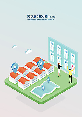 여자 남자 지도 일러스트 부동산 사람 두명 경제 거래 사회 사회이슈 입체 내집마련 부동산매매 집값 네비게이션 집매매 아이소메트릭 경제불황 월세 전세 집값대란 집값상승 하우스푸어 국내일러스트 AI파일 컨셉 금융 재산 상승 불황 공동체 파일형식 벡터