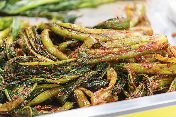 포토 JPG 음식 실내 사람없음 시장 특산물 여수 맛집 갓김치 향토음식 국내포토 김치 내부 전라남도 파일형식