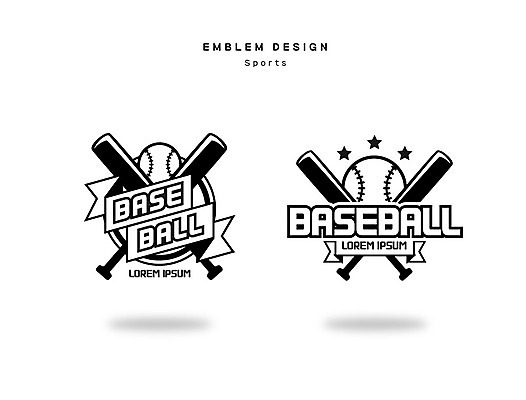 스티커 라인일러스트 일러스트 흑백 사람없음 세트 라벨 야구 야구방망이 심볼 야구공 국내일러스트 AI파일 공 프레임 촬영기법 구기 야구용품 파일형식 벡터