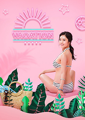 PSD 편집이미지 여자 분홍색 가방 휴식 한명 사람 20대 성인 여름 여름휴가 바캉스 비키니 선글라스 한국인 시원함 즐거움 네온 성인여자한명만 이미지편집 1 잡화 계절 수영복 감정 안경 컬러 컨셉 휴가 동양인 청년 여자한명만 성인여자만 파일형식 여름_계절