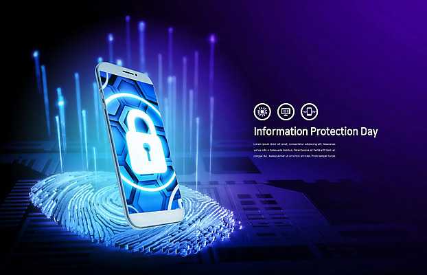PSD 편집이미지 비즈니스 미래 자물쇠 기술 사람없음 파란색 빛 스마트폰 정보 보호 보안 서버 정보보호 지문 홀로그램 카피스페이스 정보보호의날 4차산업 빅데이터 미래산업 이미지편집 산업 컬러 컨셉 안전 핸드폰 스마트기기 공백 파일형식 법정기념일