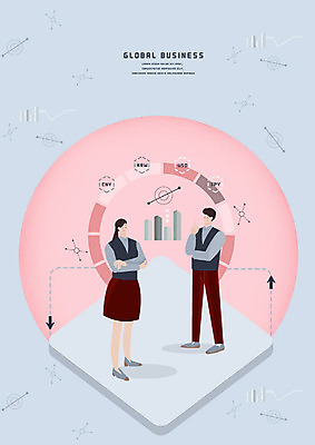 전신 PSD 여자 남자 분홍색 돈 일러스트 비즈니스 그래프 사람 성인 두명 금융 경제 달러 글로벌비즈니스 직장인 비즈니스맨 비즈니스우먼 스마트 은행 환율 알고리즘 국내일러스트 직업 컬러 컨셉 글로벌 재산 파일형식